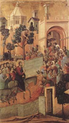 Duccio di Buoninsegna Christ Entering Jerusalem (mk08) oil painting picture